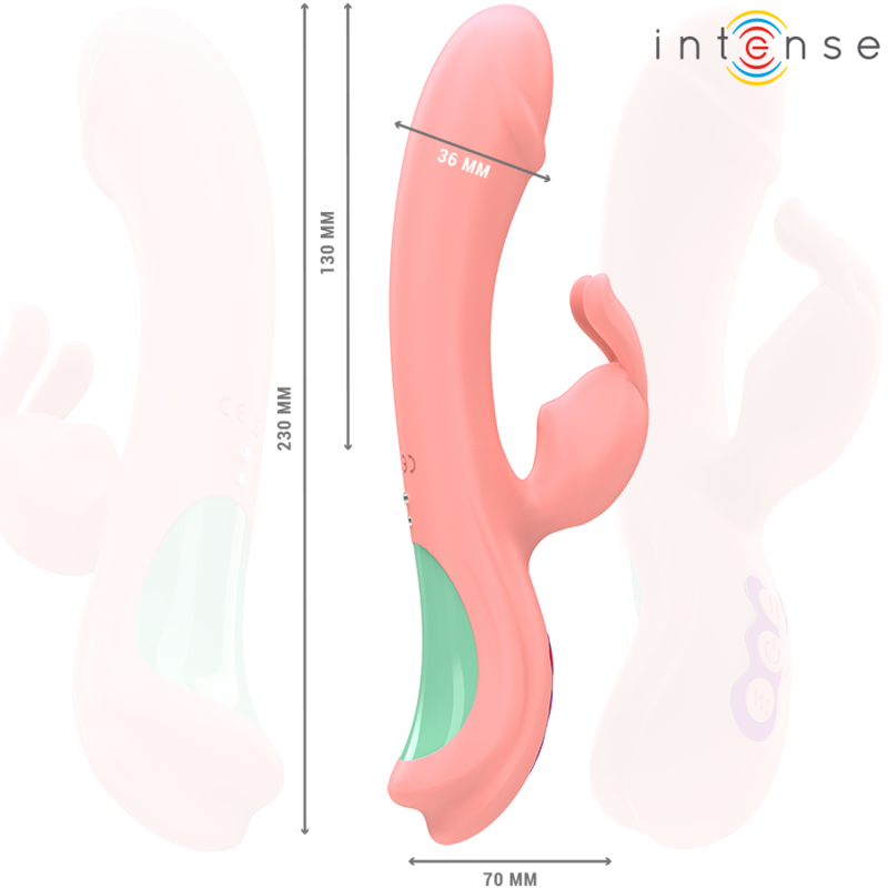 INTENSE - RACHEL RABBIT VIBRADOR 5 VIBRAÃÃES ROSA - Image 6