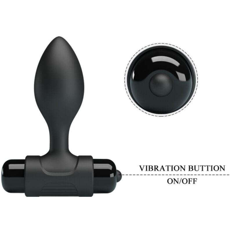 PRETTY LOVE - VIBRA BUTT 10 VIBRAÃÃES PLUG ANAL PRETO - Image 5