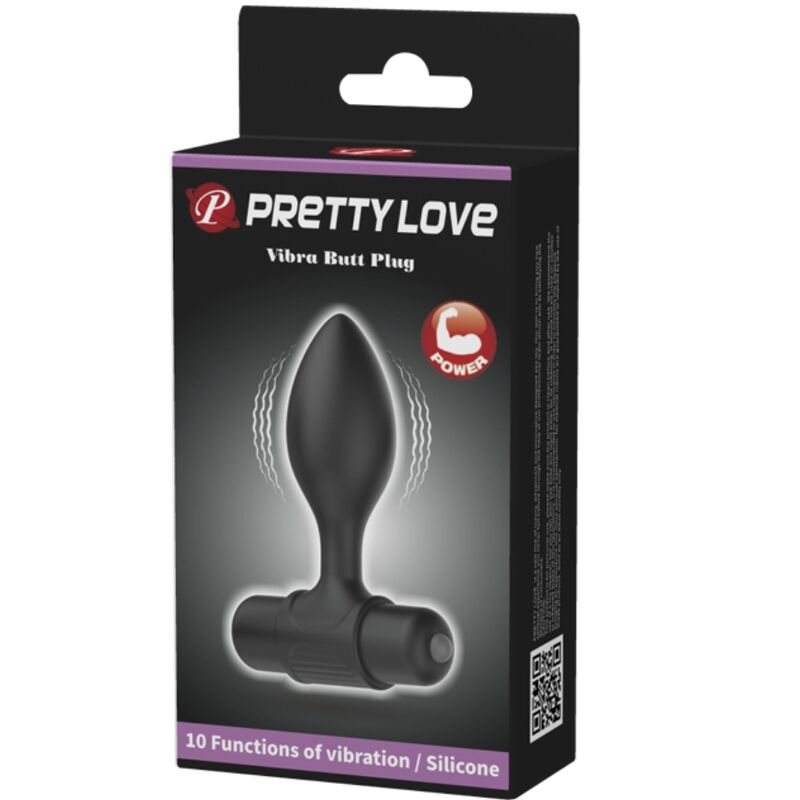 PRETTY LOVE - VIBRA BUTT 10 VIBRAÃÃES PLUG ANAL PRETO - Image 8