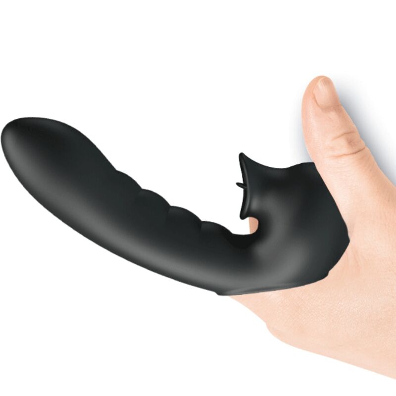 PRETTY LOVE - HOBGOBLIN VIBRATING FINGER CASE 12 VIBRAÃÃES + ESTIMULADOR DE CLITÃRIS PRETO - Image 3
