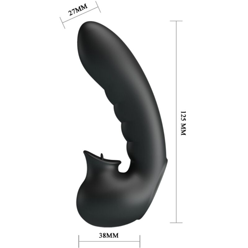 PRETTY LOVE - HOBGOBLIN VIBRATING FINGER CASE 12 VIBRAÃÃES + ESTIMULADOR DE CLITÃRIS PRETO - Image 7