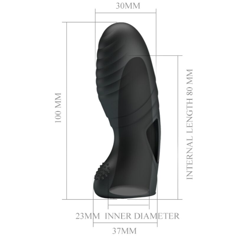 PRETTY LOVE - VIBRADOR DE DEDO DE SILICONE ALAN PRETO - Image 7