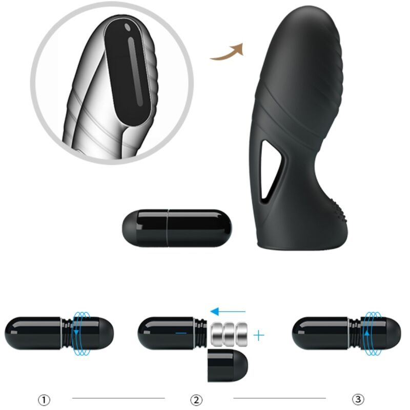 PRETTY LOVE - VIBRADOR DE DEDO DE SILICONE ALAN PRETO - Image 8