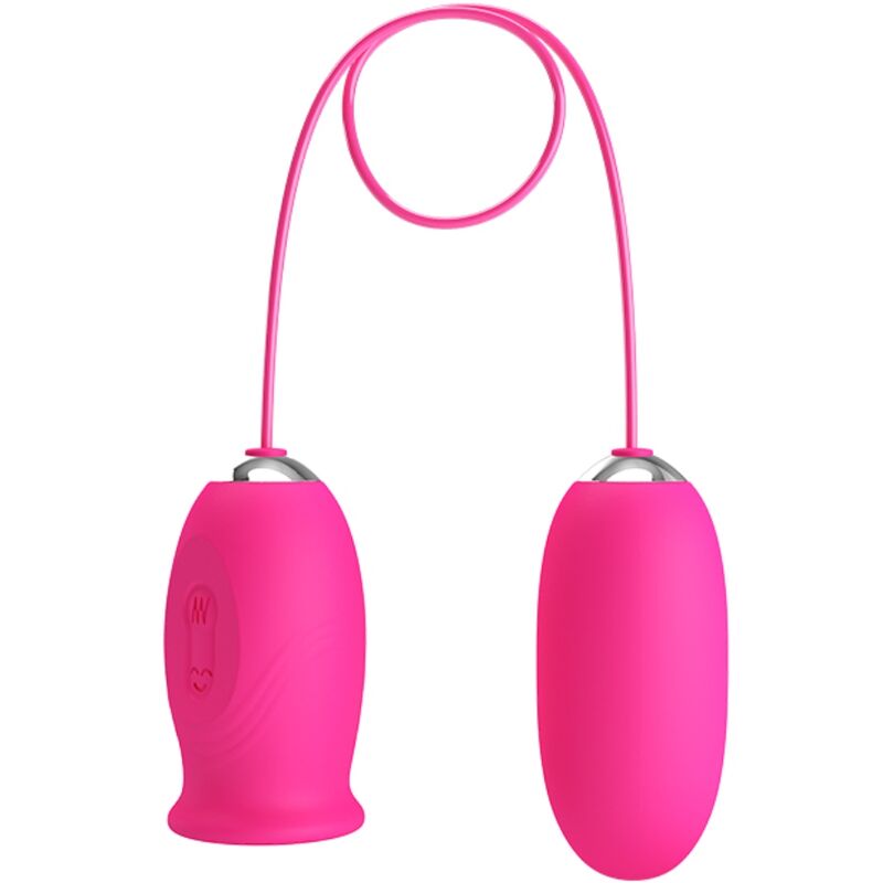 PRETTY LOVE - OVO VIBRADOR DAISY + LÃNGUA ESTIMULANTE DE CLITÃRIS ROSA