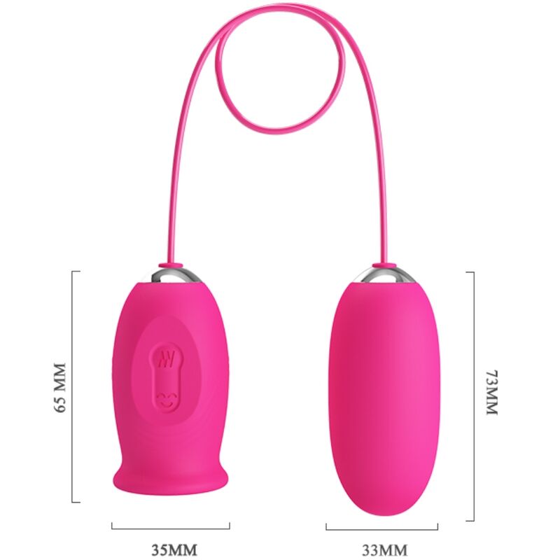 PRETTY LOVE - OVO VIBRADOR DAISY + LÃNGUA ESTIMULANTE DE CLITÃRIS ROSA - Image 5