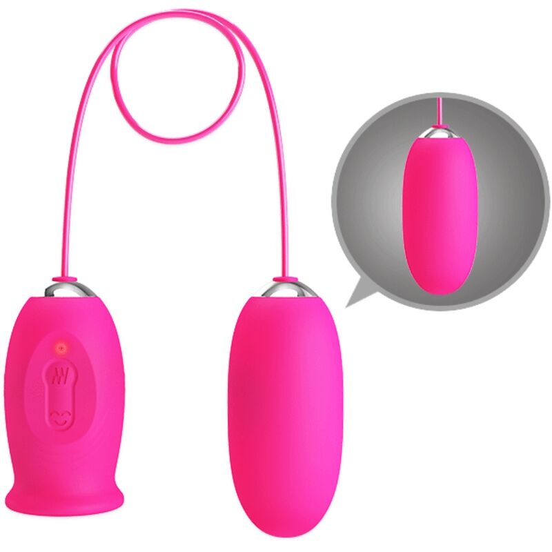 PRETTY LOVE - OVO VIBRADOR DAISY + LÃNGUA ESTIMULANTE DE CLITÃRIS ROSA - Image 4