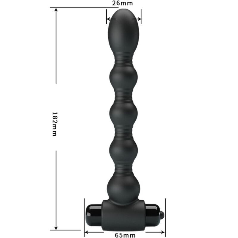 PRETTY LOVE - LYNN SILICONE ANAL PLUG 10 VIBRAÃÃES PRETO - Image 3