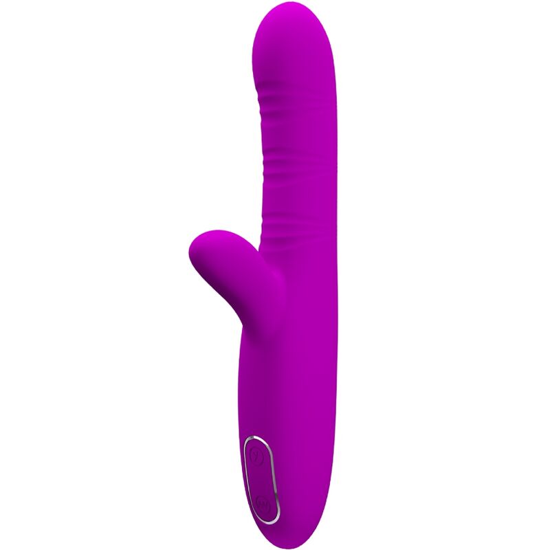PRETTY LOVE - ANGELIQUE MULTIFUNÃÃES VIBRADOR + ESTIMULADOR DE CLITÃRIS ROXO