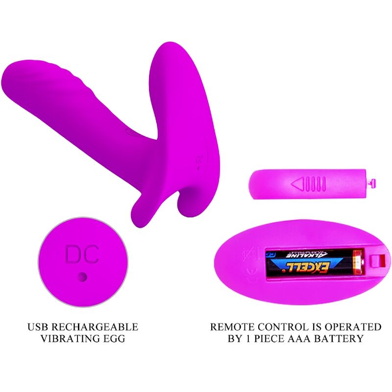 PRETTY LOVE - MASSAGEADOR E VIBRADOR 12 VIBRAÃÃES CONTROLE REMOTO ROXO - Image 8