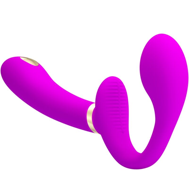 PRETTY LOVE - THUNDERBIRD VIBRADOR DUPLO STRAP-ON CONTROLE REMOTO ROXO - Image 3