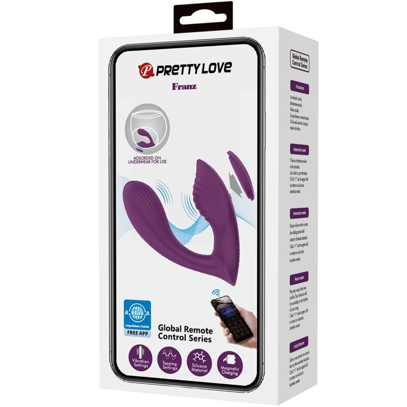 PRETTY LOVE - FRANZ MASSAGER E VIBRADOR APLICATIVO GRATUITO ROXO - Image 8