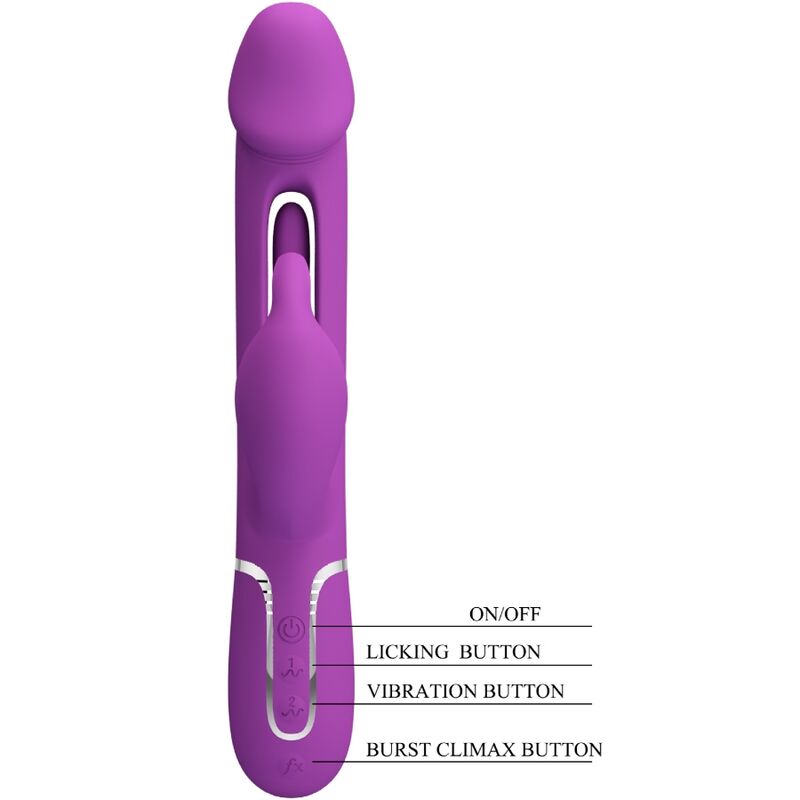 PRETTY LOVE - KAMPAS 3 EM 1 MULTIFUNCIONAL COELHO VIBRADOR ROXO - Image 6