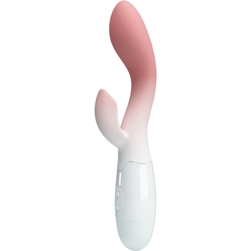 PRETTY LOVE - VIBRADOR BRILHANTE DO PONTO G + ESTIMULADOR DE CLITÃRIS 30 VIBRAÃÃES ROSA