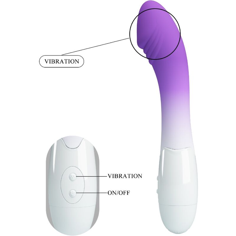 PRETTY LOVE - VIBRADOR ELEMENTAL PONTO G 30 VIBRAÃÃES ROXO - Image 4