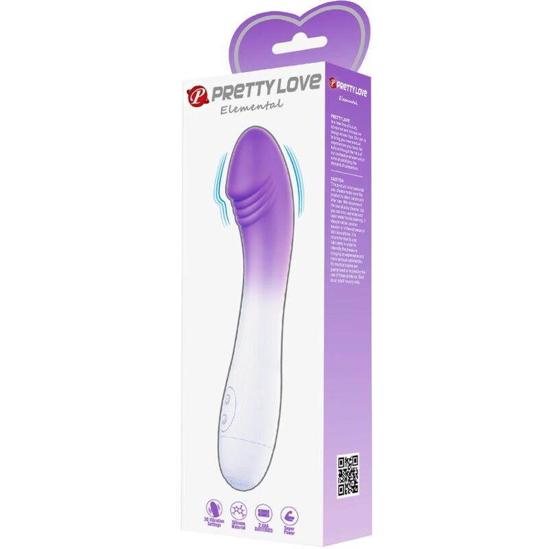 PRETTY LOVE - VIBRADOR ELEMENTAL PONTO G 30 VIBRAÃÃES ROXO - Image 6
