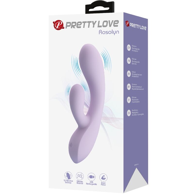 PRETTY LOVE - VIBRADOR ROSOLYN RABBIT 10 VIBRAÃÃES ROXO - Image 8