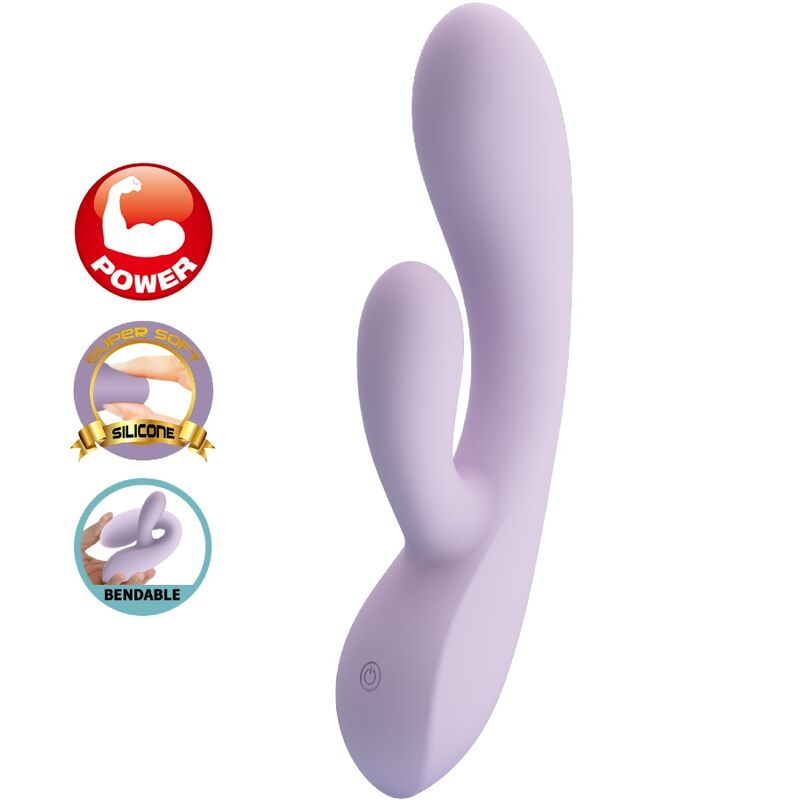 PRETTY LOVE - VIBRADOR ROSOLYN RABBIT 10 VIBRAÃÃES ROXO