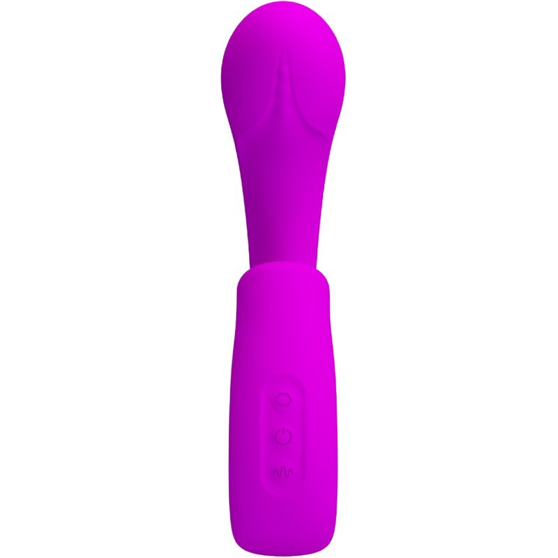 PRETTY LOVE - SIBEL SIBEL VIBRADOR PONTO G + ESTIMULADOR DE CLITÃRIS 10 VIBRAÃÃES ROXO - Image 3