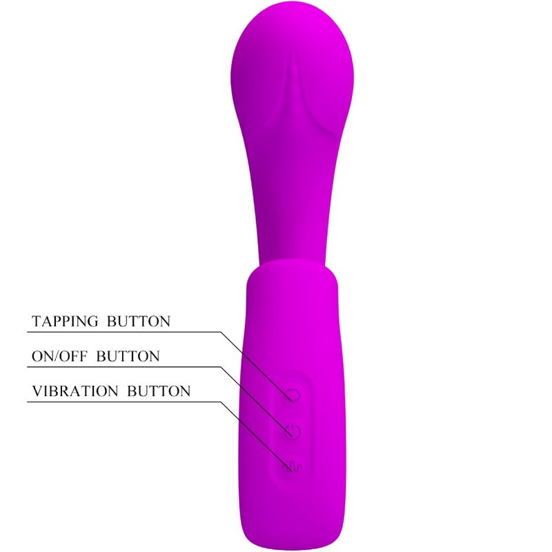 PRETTY LOVE - SIBEL SIBEL VIBRADOR PONTO G + ESTIMULADOR DE CLITÃRIS 10 VIBRAÃÃES ROXO - Image 4