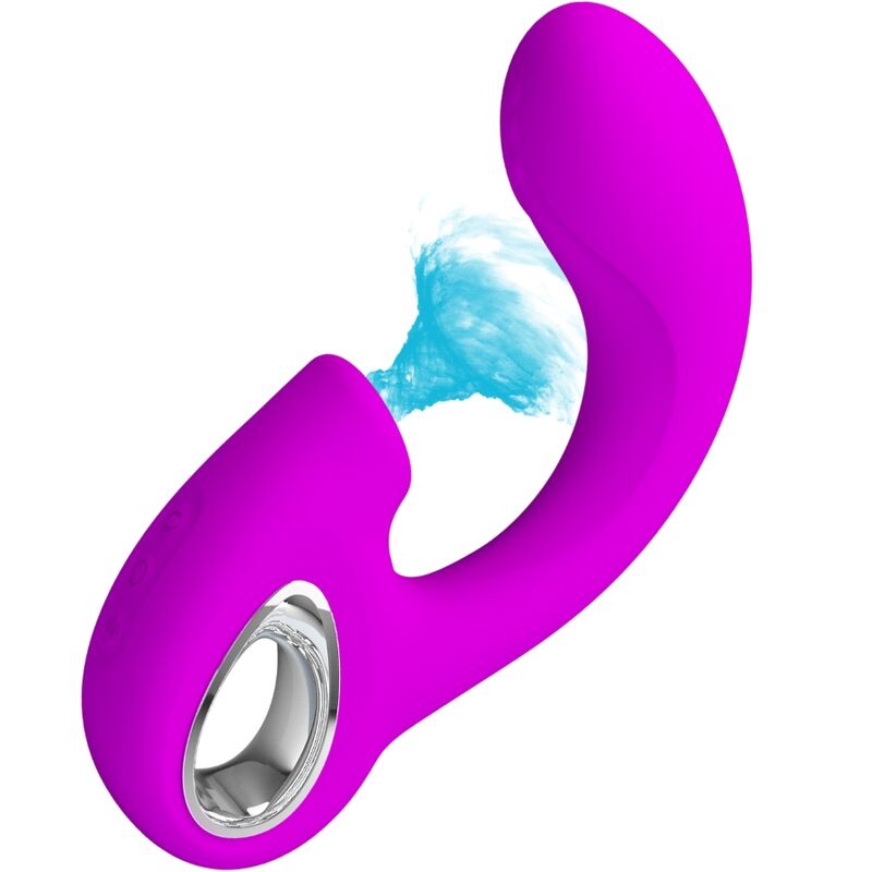 PRETTY LOVE - SIBEL SIBEL VIBRADOR PONTO G + ESTIMULADOR DE CLITÃRIS 10 VIBRAÃÃES ROXO - Image 2