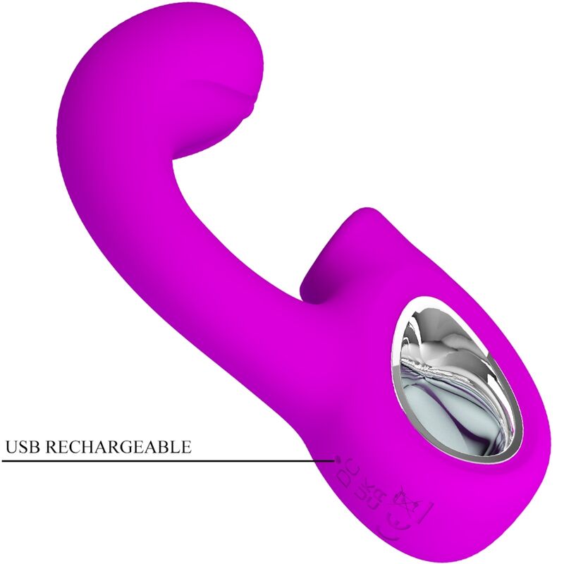 PRETTY LOVE - SIBEL SIBEL VIBRADOR PONTO G + ESTIMULADOR DE CLITÃRIS 10 VIBRAÃÃES ROXO - Image 6