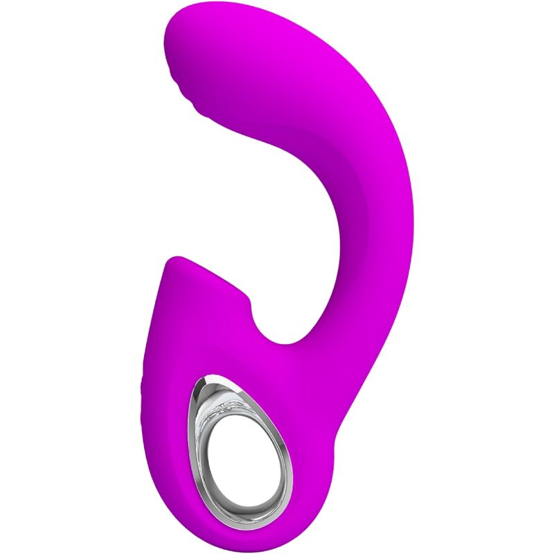 PRETTY LOVE - SIBEL SIBEL VIBRADOR PONTO G + ESTIMULADOR DE CLITÃRIS 10 VIBRAÃÃES ROXO