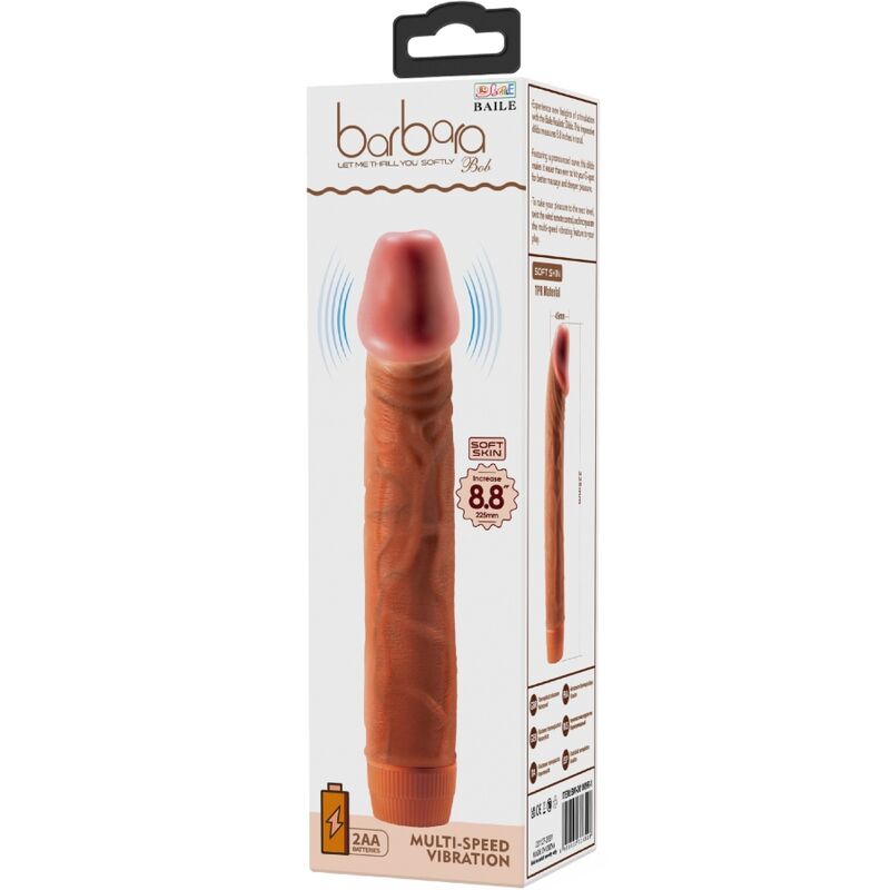 BAILE - BOB VIBRADOR REALISTA 22,5 CM MULATO - Image 6