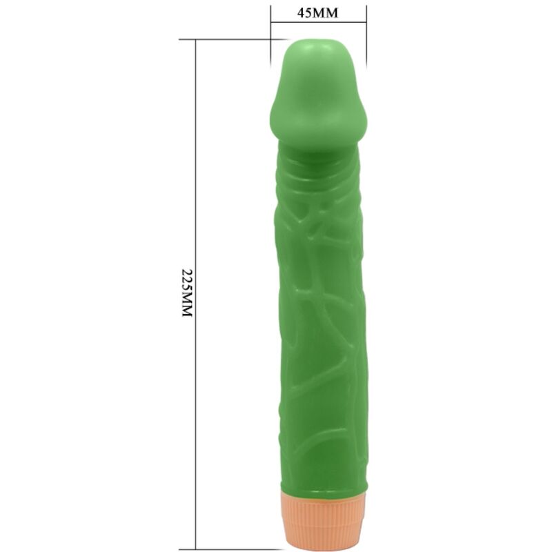 BAILE - BILL VIBRADOR REALISTA 22,5 CM VERDE - Image 5