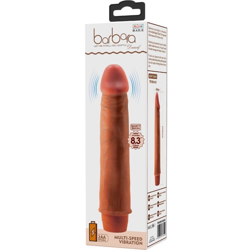 BAILE - VIBRADOR REALISTA ANÃO 21 CM MULATO - Image 6