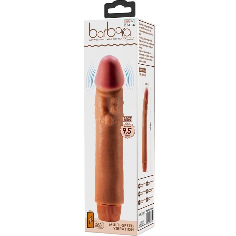 BAILE - VIBRADOR REALISTA DYBBUK 24 CM MULATO - Image 6