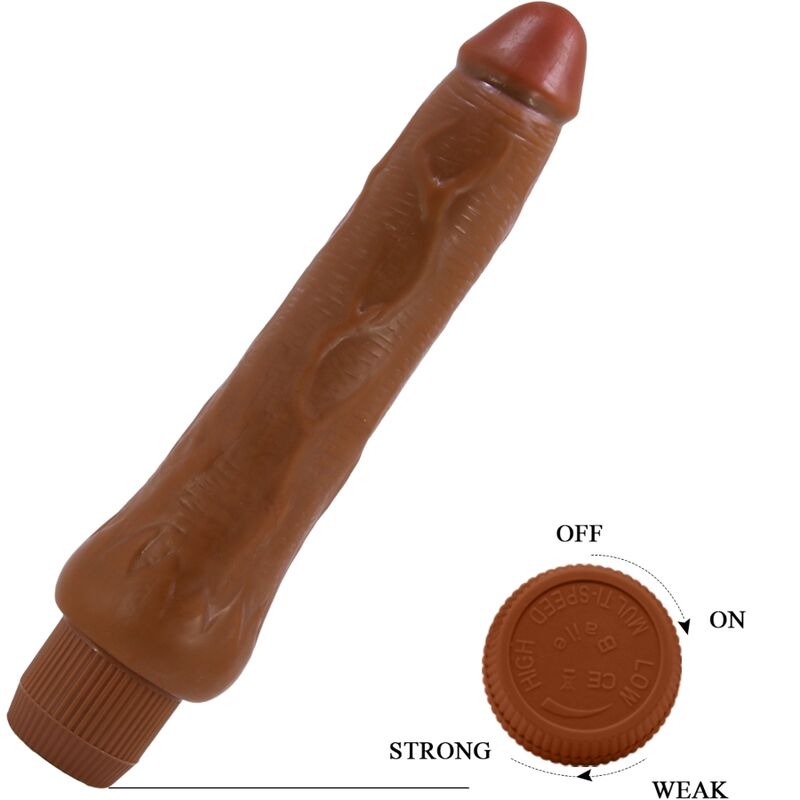 BAILE - VIBRADOR REALISTA DRYAD 25 CM MULATO - Image 5