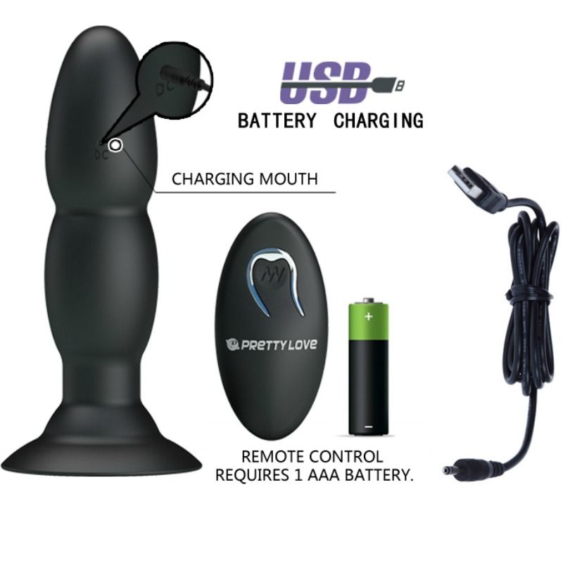PRETTY LOVE PLUG VIBRADOR Y ROTACIÓN POR CONTROL REMOTO - Image 5