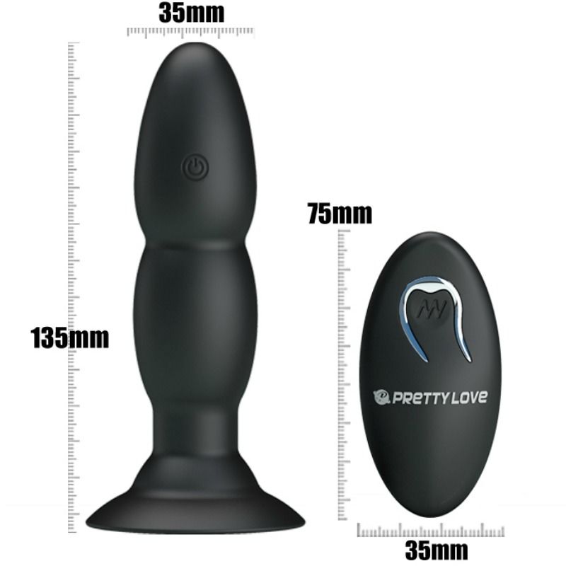 PRETTY LOVE PLUG VIBRADOR Y ROTACIÓN POR CONTROL REMOTO - Image 6