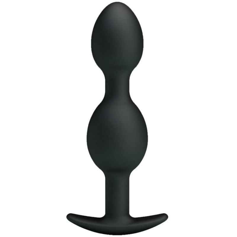 PRETTY LOVE BOLAS ANALES SILICONA 12.5 CM NEGRO