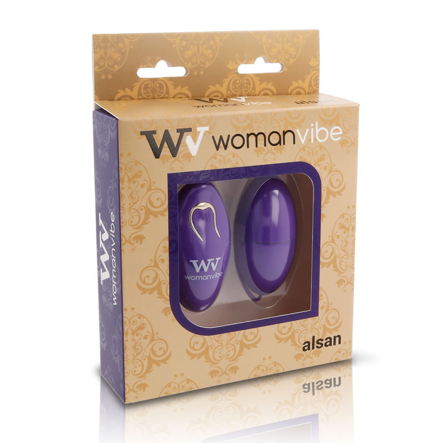 WOMANVIBE - ALSAN EGG CONTROLE REMOTO PRETO SILICONE ROXO - Image 2