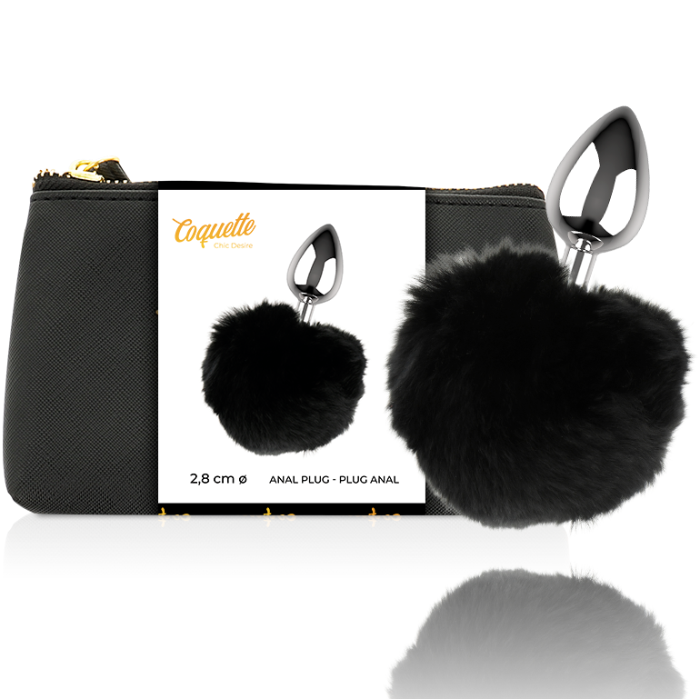 COQUETTE CHIC DESIRE - PLUGUE ANAL METAL TAMANHO L 2,8 X 4,1 CM