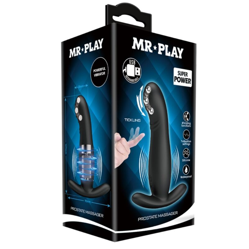 MR PLAY - MASSAGEADOR DE PRÓSTATA PRETO RECARREGVEL - Image 9