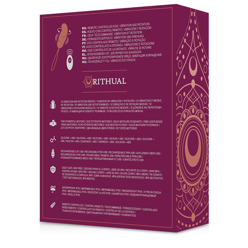 RITHUAL- ESHA OVO ROTAÇÃO DE CONTROLE REMOTO + SISTEMA DE VIBRAÇÃO - Image 7