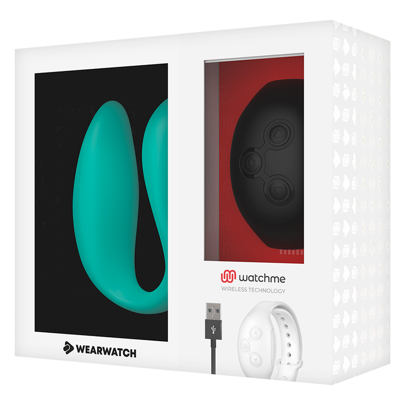 WEARWATCH - VIBRADOR DE TECNOLOGIA DUPLA WATCHME AQUAMARINE / JET - Image 6