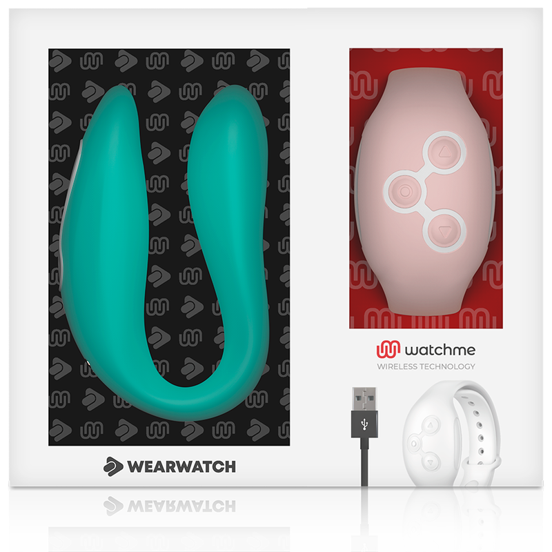 WEARWATCH - VIBRADOR DE TECNOLOGIA DUAL WATCHME ÁGUA DO MAR / ROSA - Image 6