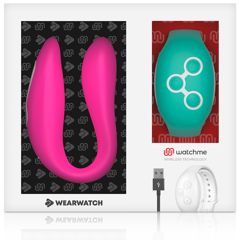 WEARWATCH - VIBRADOR WATCHME DE TECNOLOGIA DUPLA FÚCSIA / ÁGUA DO MAR - Image 6